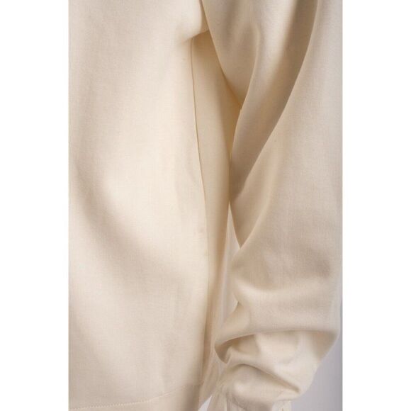 Zara Mens Polo 1/4 Snap Sweatshirt Ivory M Medium 0761/336 NWD - Picture 6 of 7